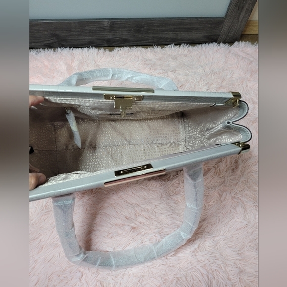 Kate Spade Knightsbridge Constance Large Satchel Tote โ Soft Taupe Croc Embossed - Picture 12 of 12